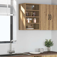 vidaXL Hanging Cabinet Riga Artisan Oak 40x29.5x60 cm Engineered Wood 1