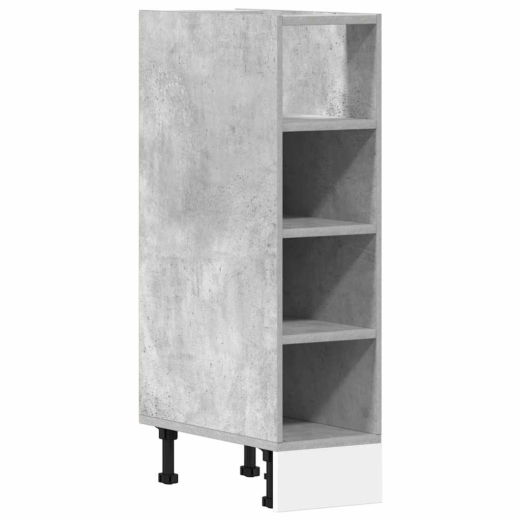 vidaXL Bottom Cabinet Riga Concrete Grey 20x44.5x81.5 cm Engineered Wood 2