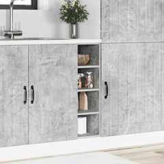 vidaXL Bottom Cabinet Riga Concrete Grey 20x44.5x81.5 cm Engineered Wood 3