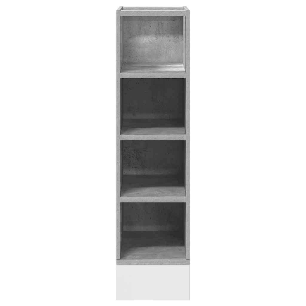 vidaXL Bottom Cabinet Riga Concrete Grey 20x44.5x81.5 cm Engineered Wood 4