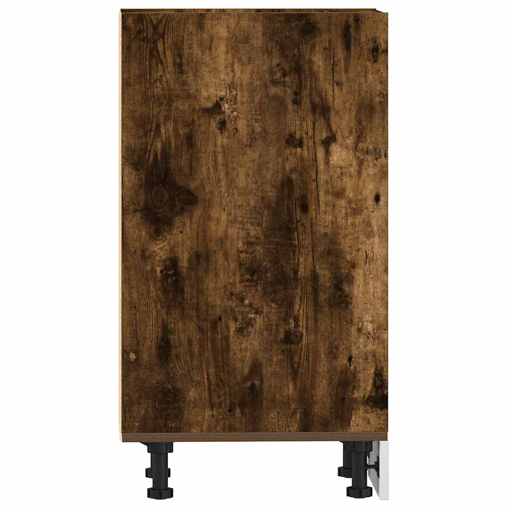 vidaXL Bottom Cabinet Riga Smoked Oak 20x44.5x81.5 cm Engineered Wood 5