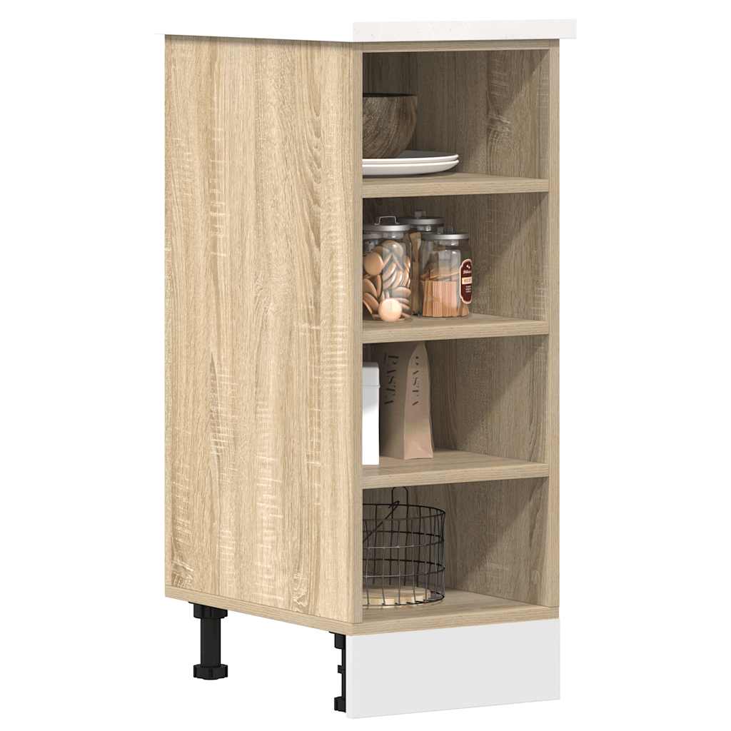 vidaXL Kitchen Base Cabinet "Lyon" Engineered Wood Sonoma Oak
