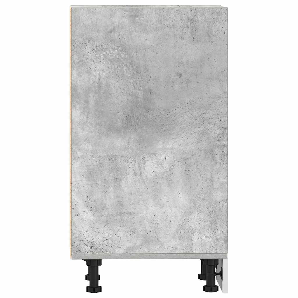 vidaXL Bottom Cabinet Riga Concrete Grey 30x44.5x81.5 cm Engineered Wood 5