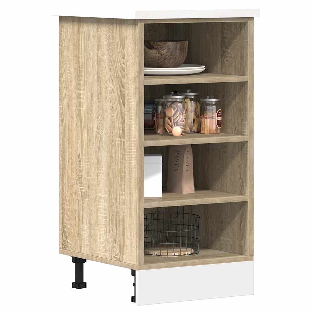 vidaXL Kitchen Base Cabinet "Lyon" Engineered Wood Sonoma Oak