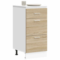 vidaXL Kitchen Base Cabinet "Lyon" Engineered Wood Sonoma Oak