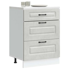 vidaXL Kitchen Base Cabinet "Kalmar" Engineered Wood Concrete Grey