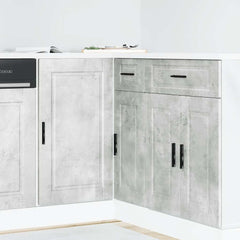 vidaXL Kitchen Base Cabinet Porto Concrete Grey Engineered Wood 1