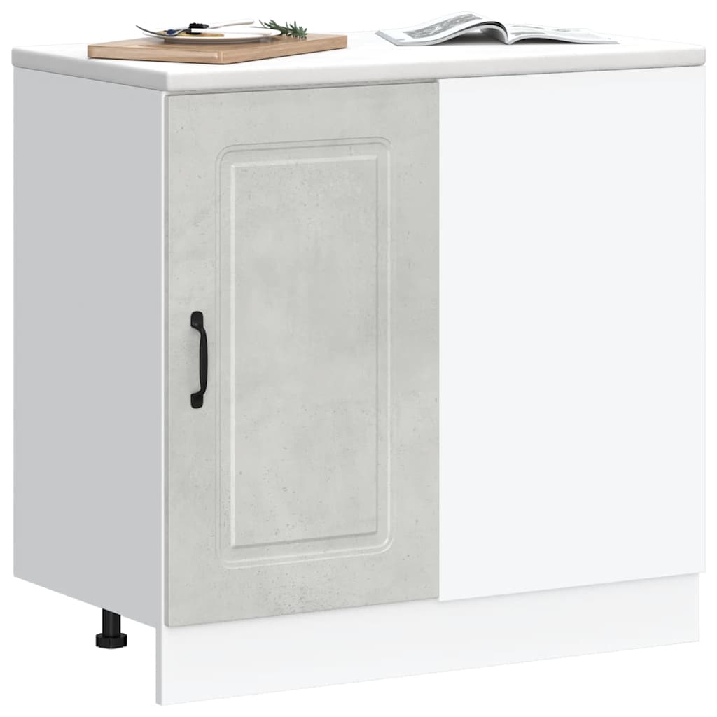 vidaXL Kitchen Base Cabinet Kalmar Concrete Grey Engineered Wood 3