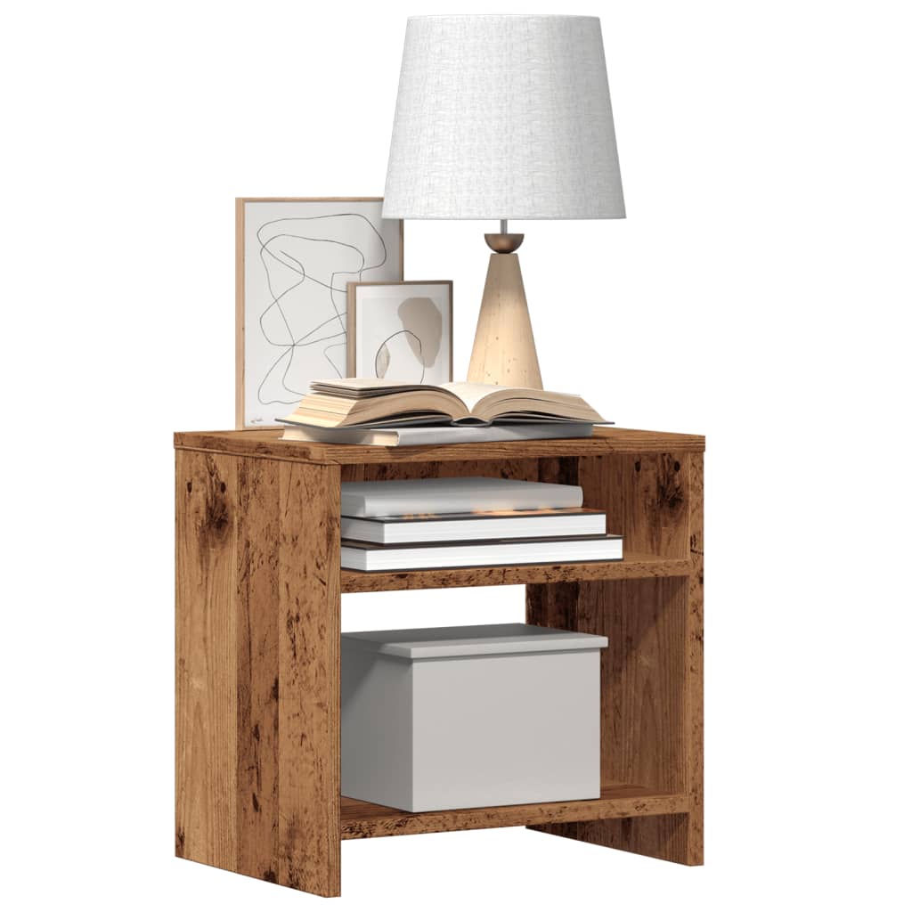 vidaXL Bedside Cabinets 2 pcs Old Wood 40x30x40 cm Engineered Wood 4