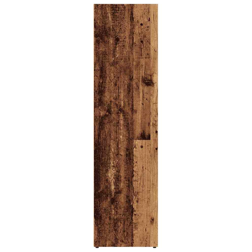 vidaXL Book Cabinet Old Wood 36x30x114 cm Engineered Wood 6