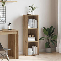 vidaXL Book Cabinet Artisan Oak 36x30x114 cm Engineered Wood 3