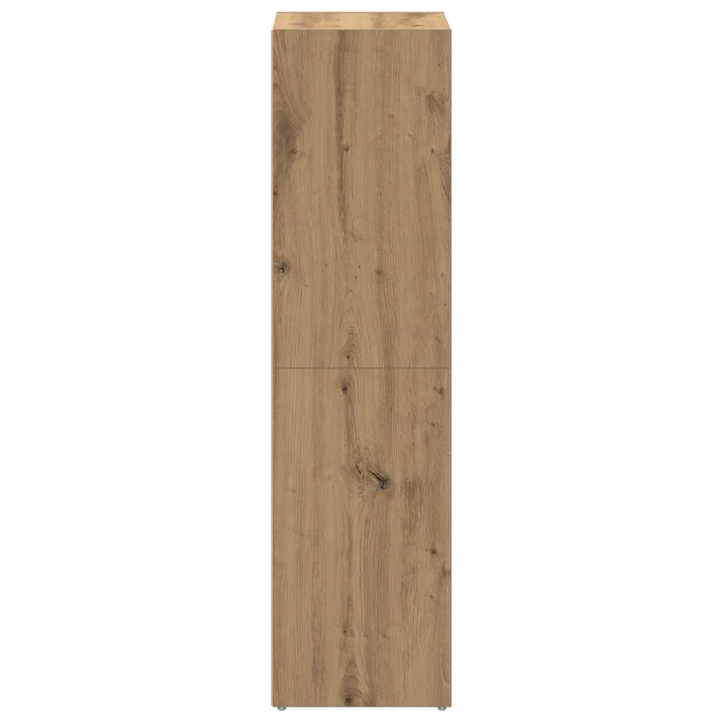 vidaXL Book Cabinet Artisan Oak 36x30x114 cm Engineered Wood 6
