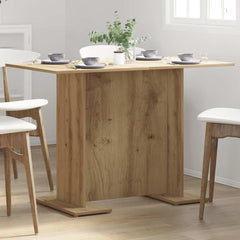 vidaXL Dining Table Artisan Oak 110x60x75 cm Engineered Wood 3