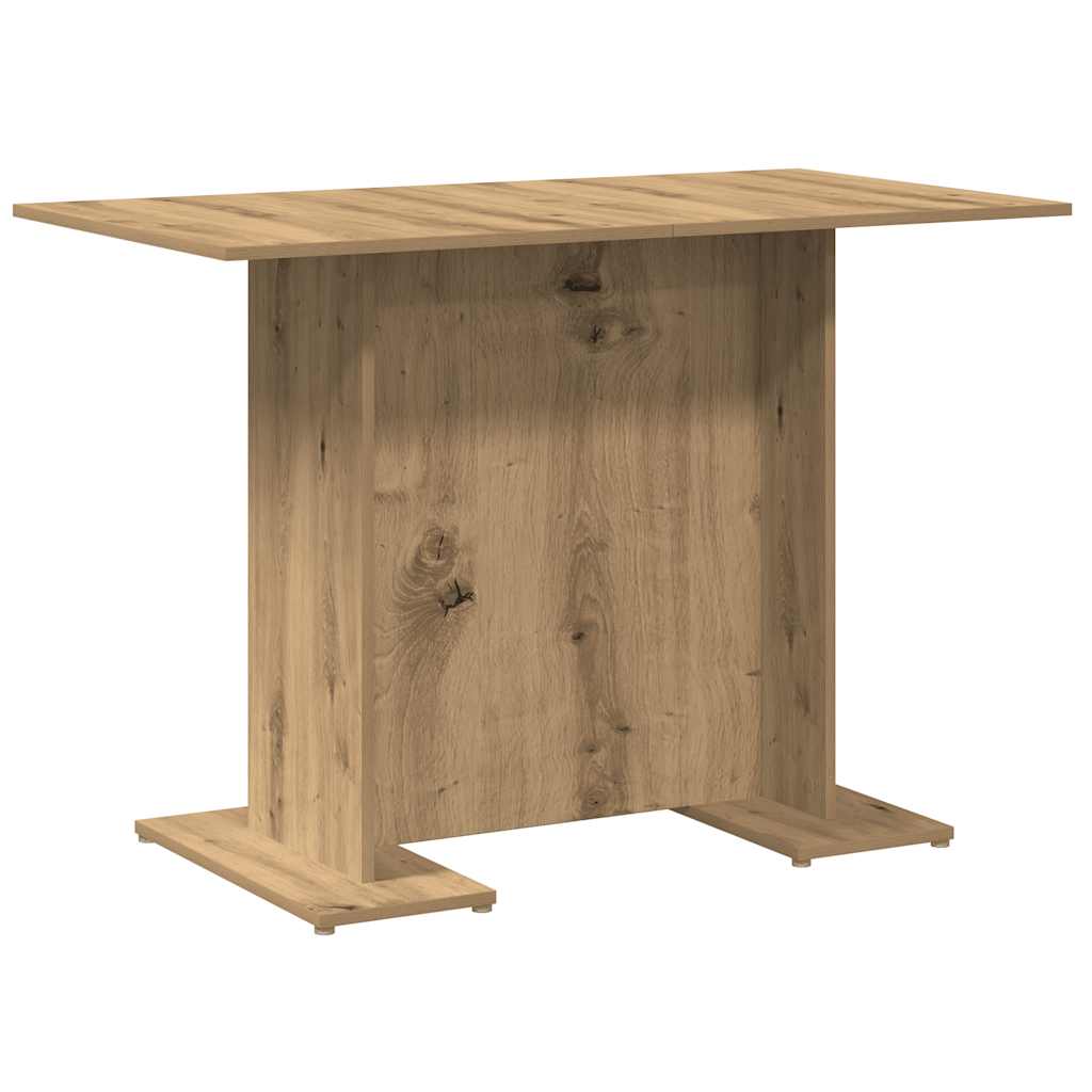 vidaXL Dining Table Artisan Oak 110x60x75 cm Engineered Wood 6