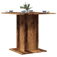 vidaXL Dining Table Old Wood 80x80x75 cm Engineered Wood 1