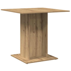 vidaXL Dining Table Artisan Oak 80x80x75 cm Engineered Wood 2
