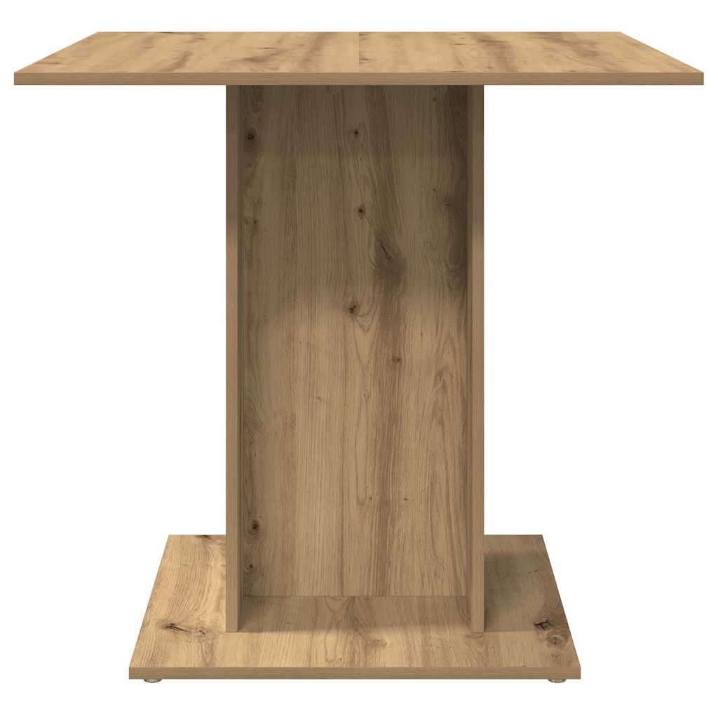 vidaXL Dining Table Artisan Oak 80x80x75 cm Engineered Wood 5