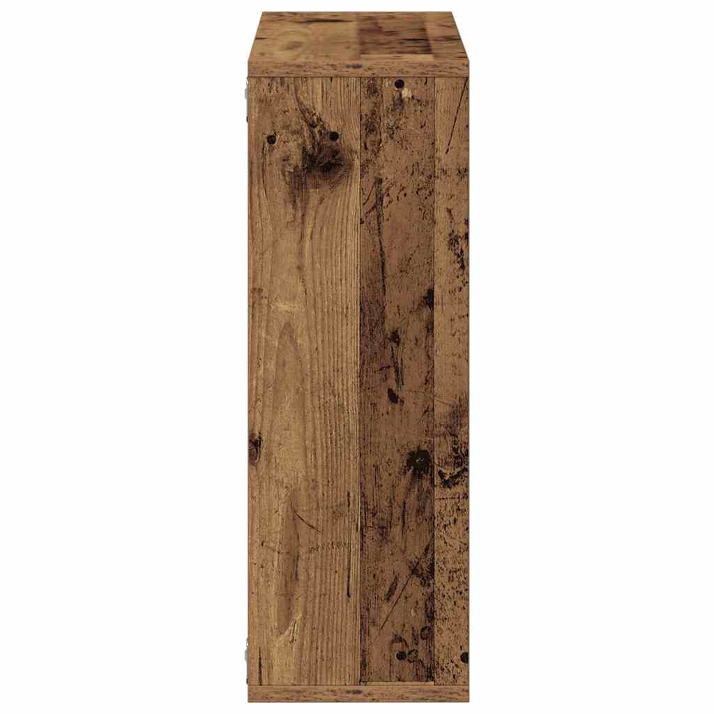 vidaXL Wall Shelf Old Wood 104x20x58.5 cm Engineered Wood 5
