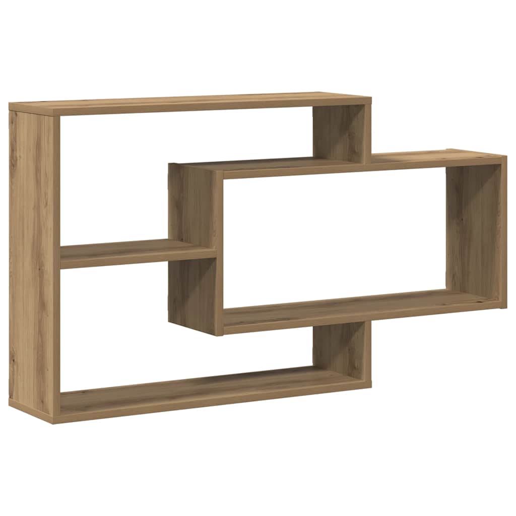 vidaXL Wall Shelf Artisan Oak 104x20x58.5 cm Engineered Wood 2