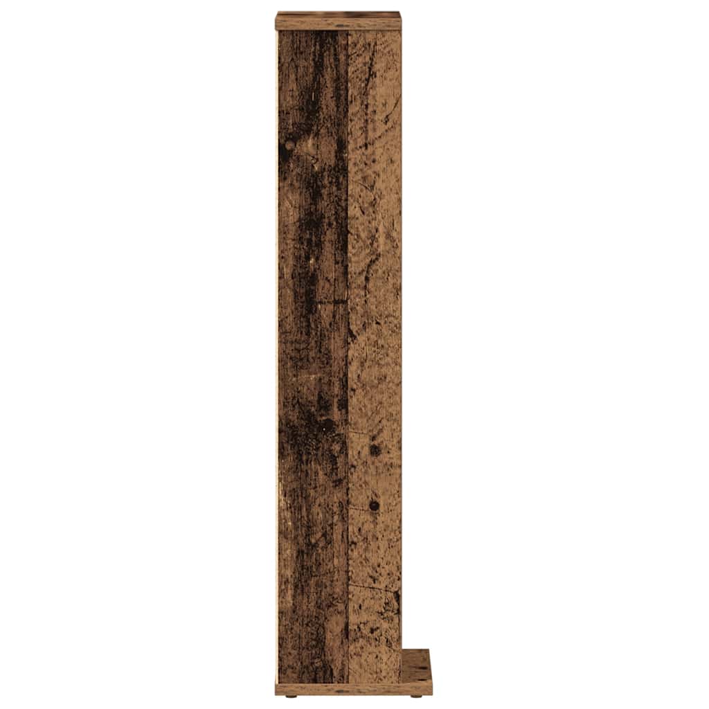 vidaXL CD Cabinet Old Wood 21x20x88 cm Engineered Wood 5