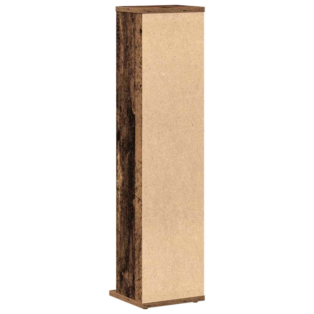 vidaXL CD Cabinet Old Wood 21x20x88 cm Engineered Wood 6