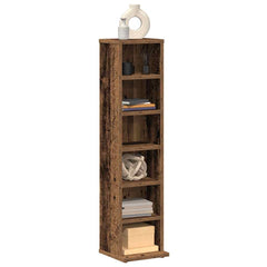 vidaXL CD Cabinet Old Wood 21x20x88 cm Engineered Wood 1