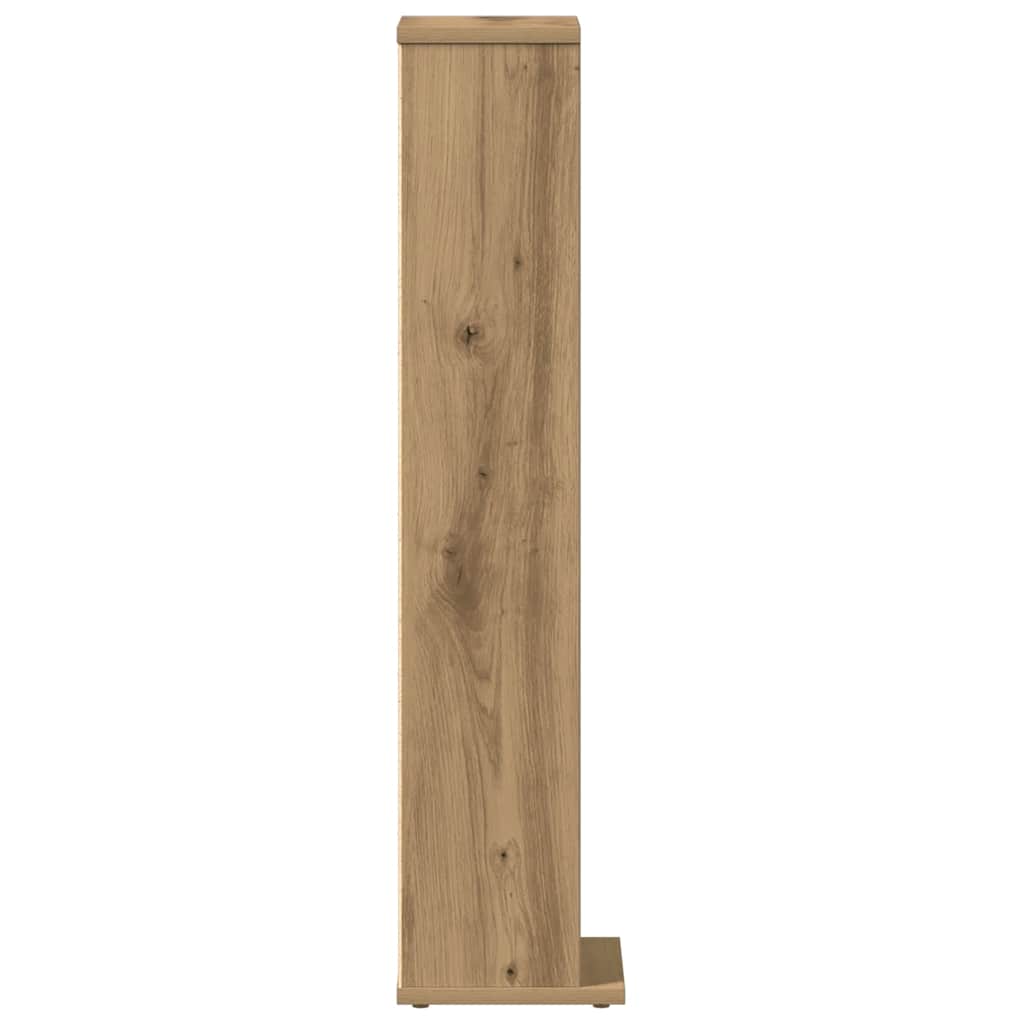vidaXL CD Cabinet Artisan Oak 21x20x88 cm Engineered Wood 5