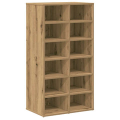 vidaXL Shoe Rack Artisan Oak 54x34x100.5 cm Engineered Wood 2