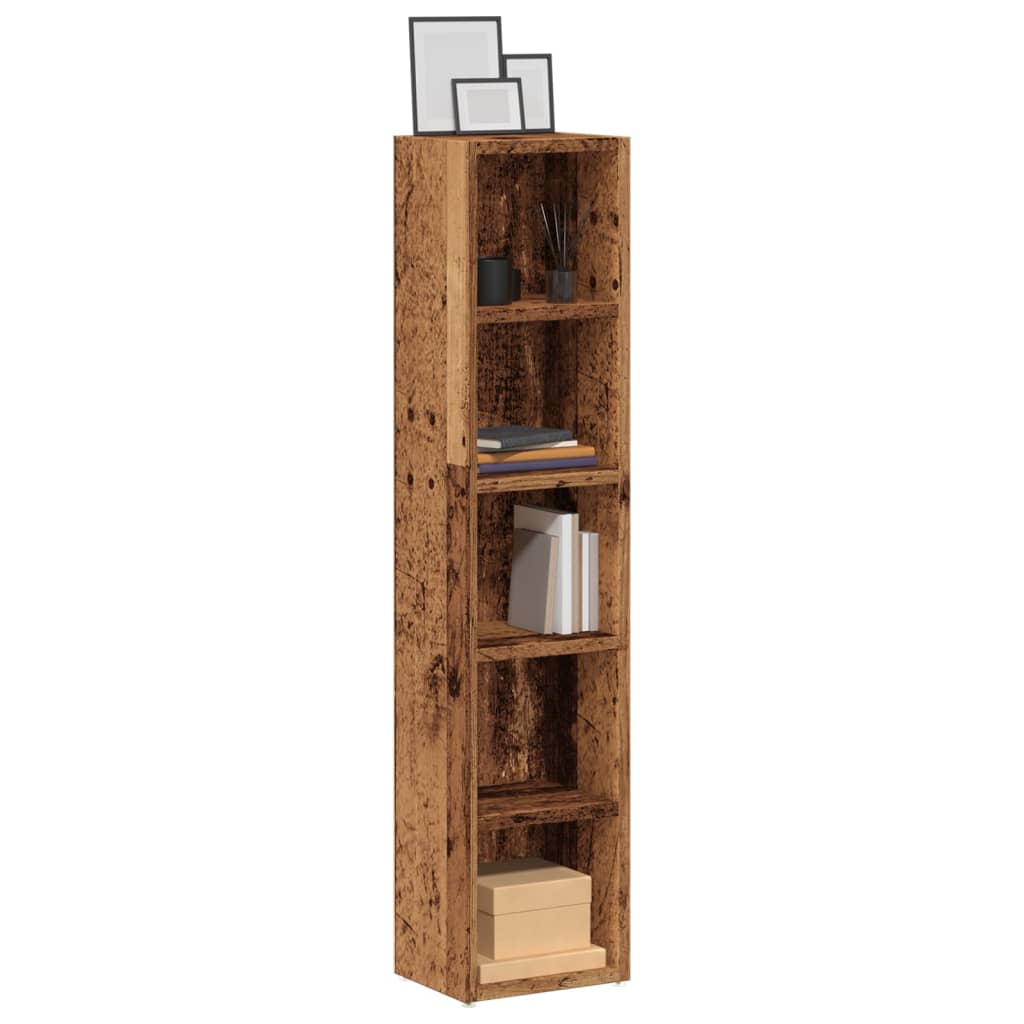 vidaXL CD Cabinets 2 pcs 21x16x93.5 cm Engineered Wood