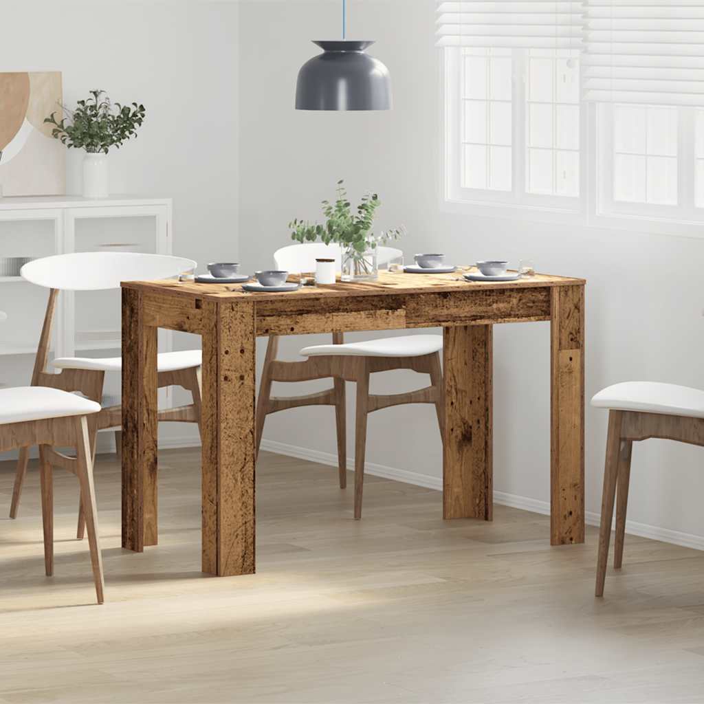vidaXL Dining Table Old Wood 120x60x76 cm Engineered Wood 3