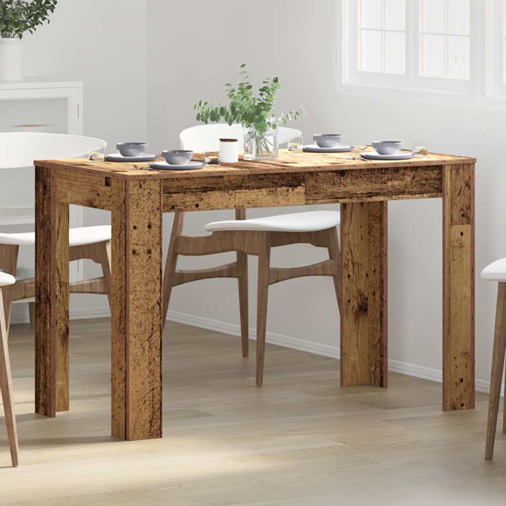 vidaXL Dining Table Old Wood 120x60x76 cm Engineered Wood 4