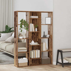 Room Divider/Book Cabinet 100x24x140 cm Old wood