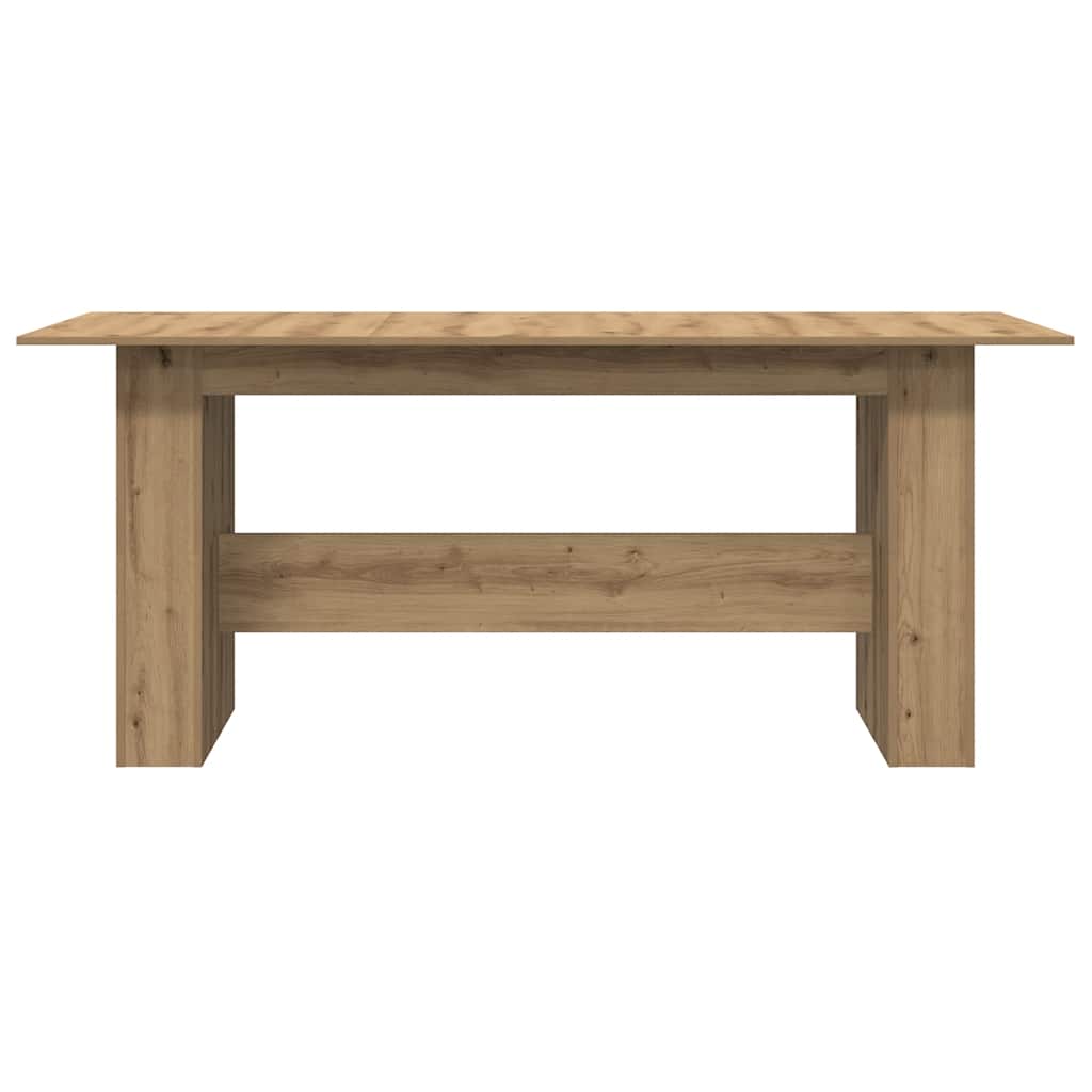 vidaXL Dining Table Artisan Oak 180x90x76 cm Engineered Wood 5