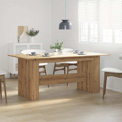 vidaXL Dining Table Artisan Oak 180x90x76 cm Engineered Wood 1