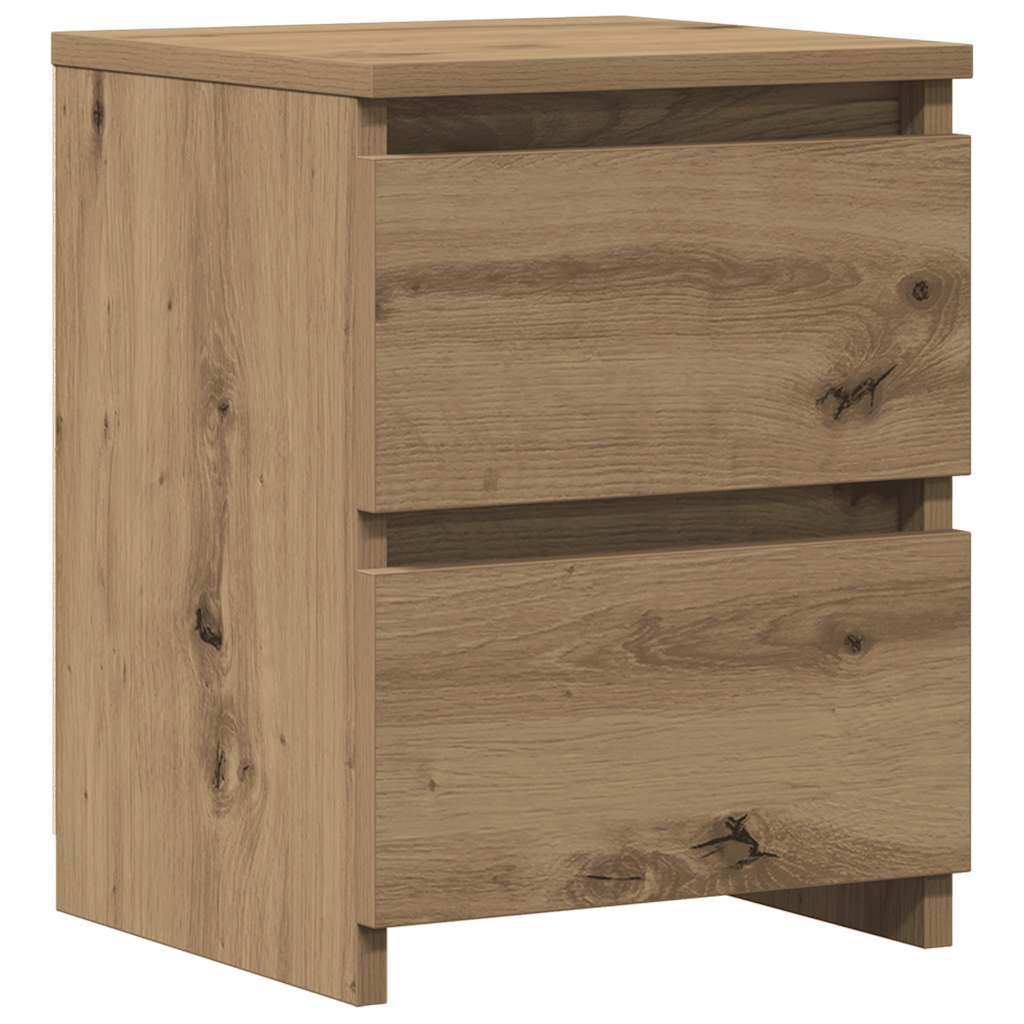 vidaXL Bedside Cabinet Artisan Oak 30x30x40 cm Engineered Wood 2
