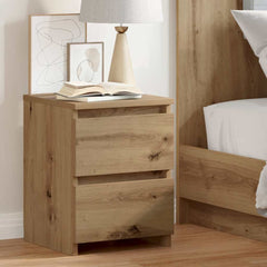 vidaXL Bedside Cabinet Artisan Oak 30x30x40 cm Engineered Wood 3
