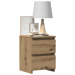 vidaXL Bedside Cabinet Artisan Oak 30x30x40 cm Engineered Wood 4