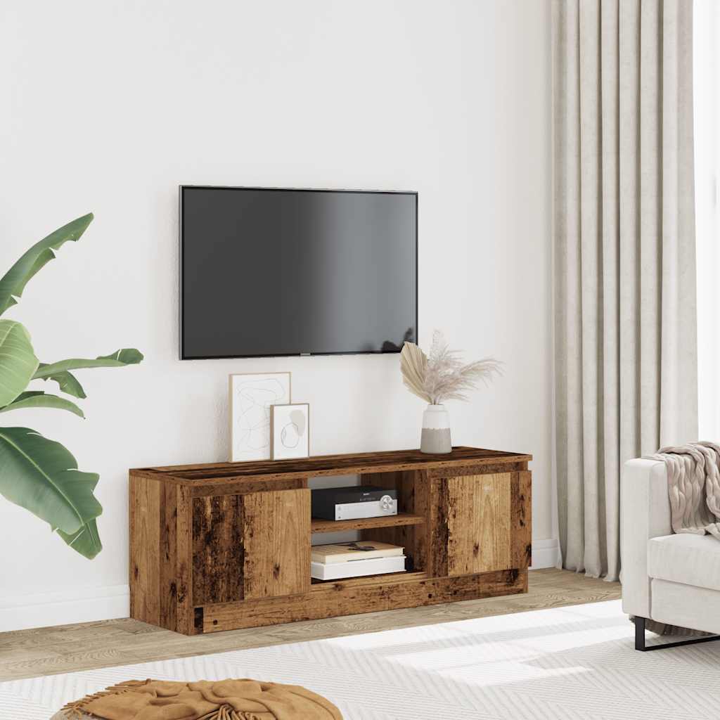 TV Cabinet with Door 102x30x36 cm Old wood