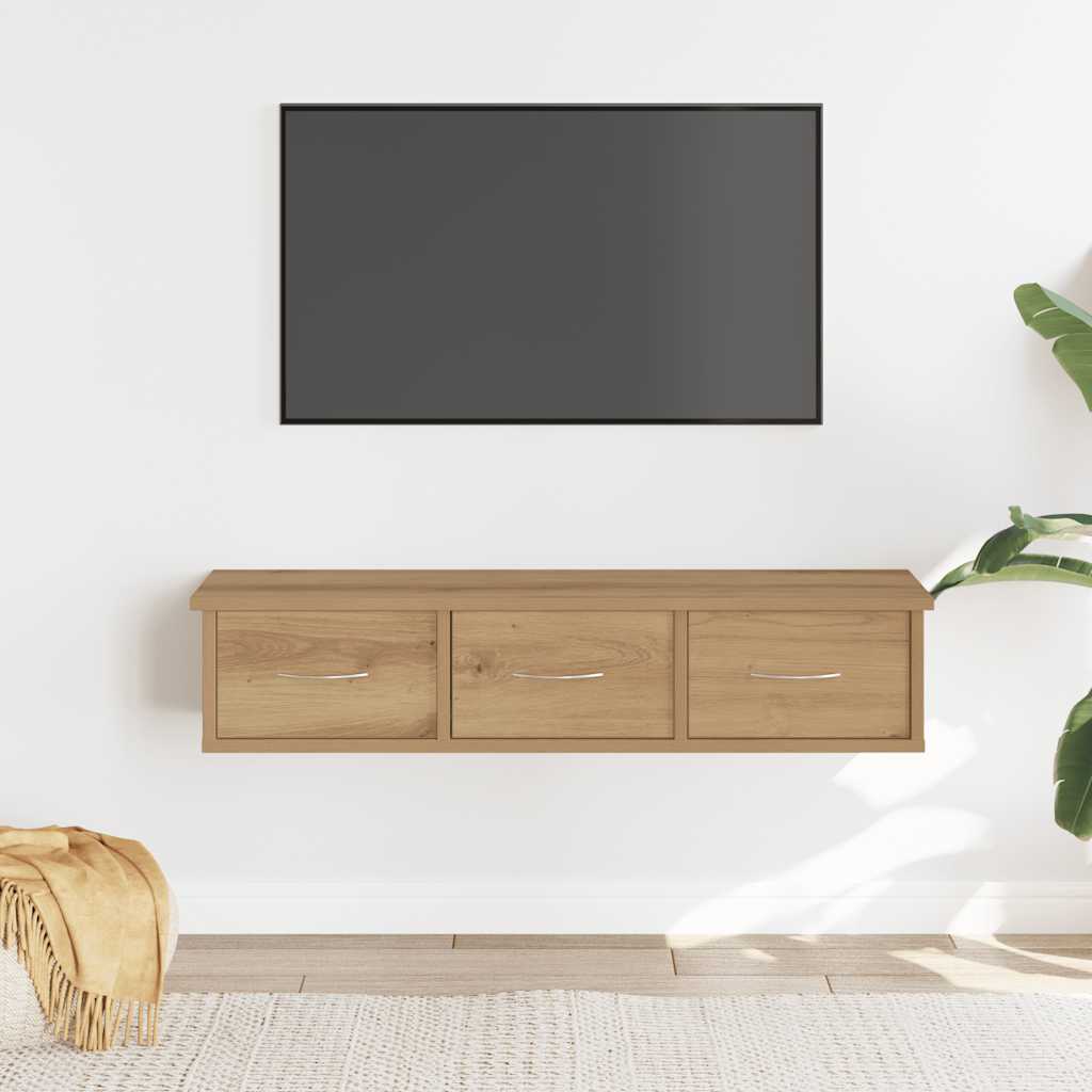 vidaXL Wall Cabinet Artisian Oak 88x26x18,5 cm Engineered Wood 1
