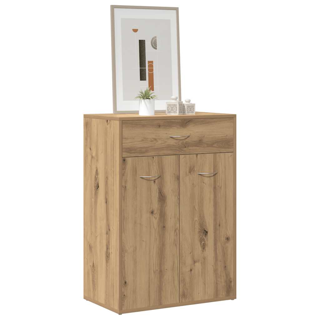 vidaXL Shoe Cabinet Artisan Oak 60x35x84 cm Engineered Wood 3