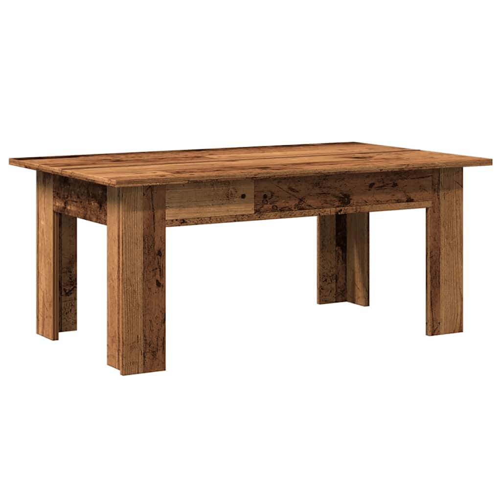 vidaXL Coffee Table Old Wood 100x60x42 cm Engineered Wood 6