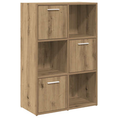 vidaXL Bookshelf Artisan Oak 60.5x30x90 cm Engineered Wood 2