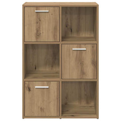 vidaXL Bookshelf Artisan Oak 60.5x30x90 cm Engineered Wood 6