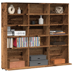 vidaXL CD Cabinet Old Wood 100x23x89,5 cm Engineered Wood 1