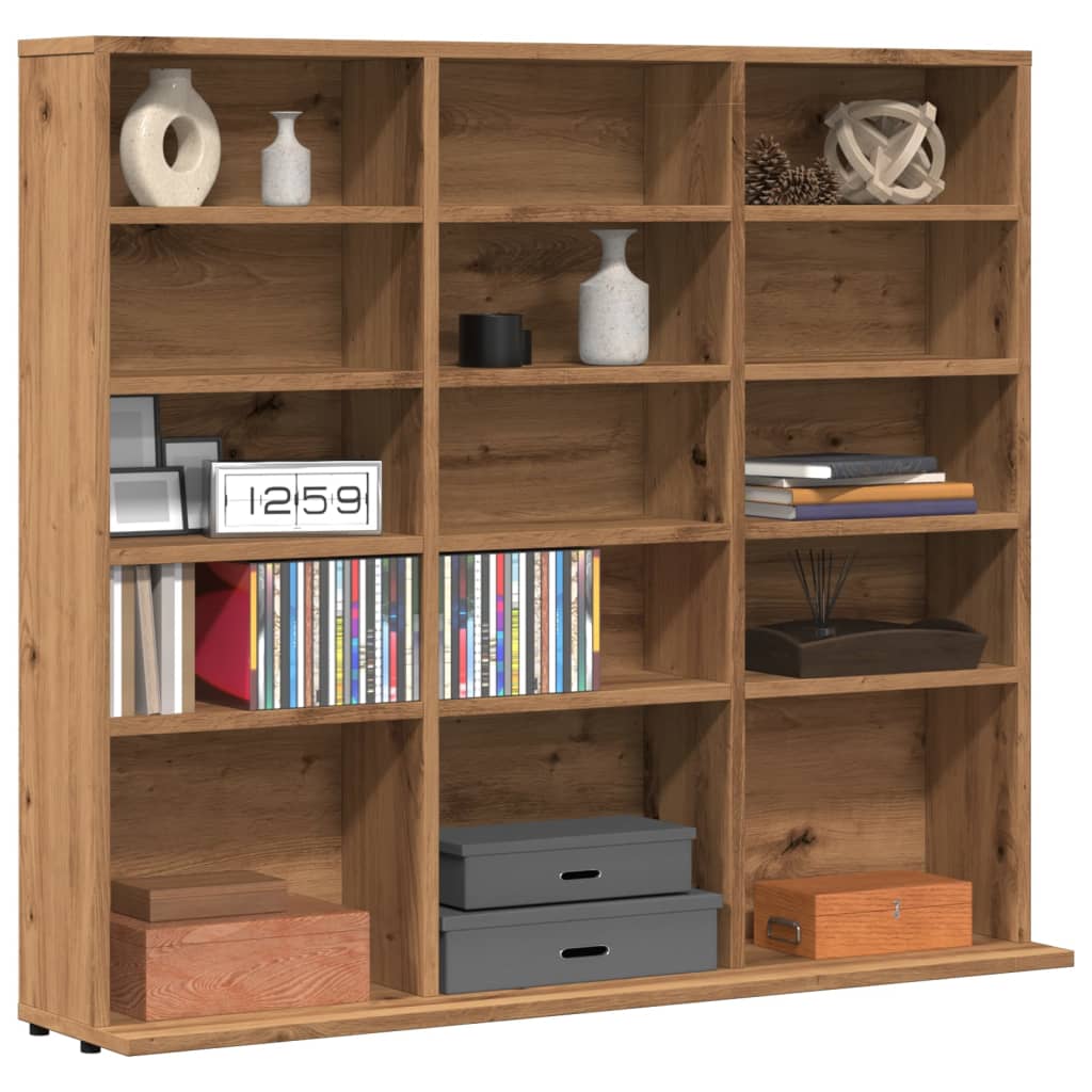 vidaXL CD Cabinet Artisan Oak 100x23x89,5 cm Engineered Wood 1
