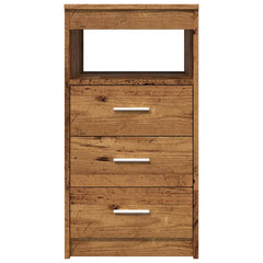 vidaXL Drawer Cabinet Old Wood 40x50x76 cm Engineered Wood 5