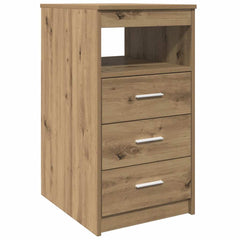 vidaXL Drawer Cabinet Artisan Oak 40x50x76 cm Engineered Wood 2