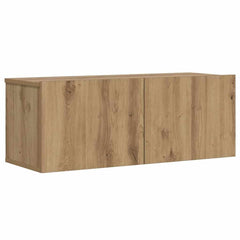 vidaXL Wall Mounted TV Cabinet Artisan Oak 80x30x30 cm Engineered Wood 2