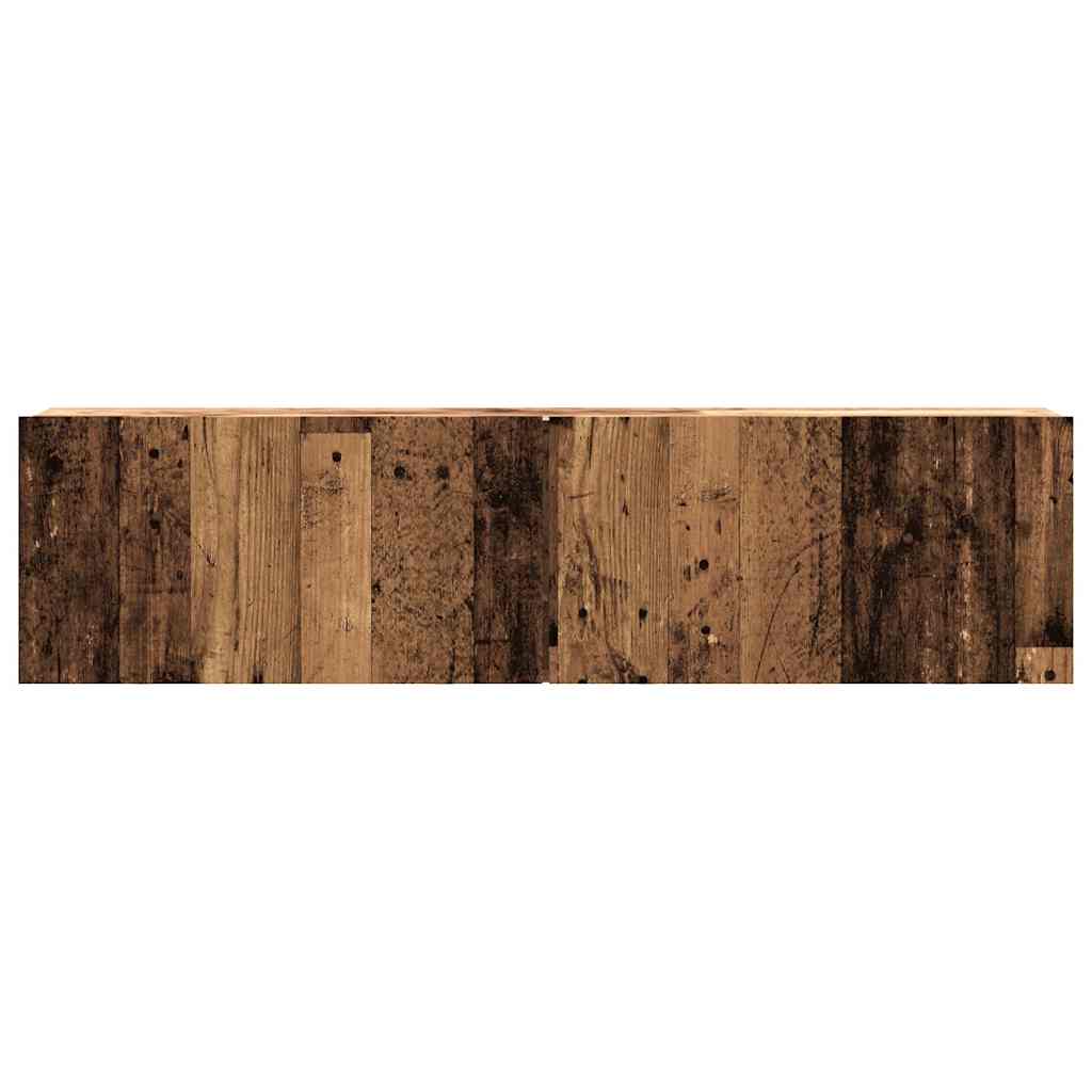 vidaXL Wall Mounted TV Cabinet Old Wood 120x30x30 cm Engineered Wood 4