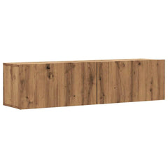 vidaXL Wall Mounted TV Cabinet Artisan Oak 120x30x30 cm Engineered Wood 2